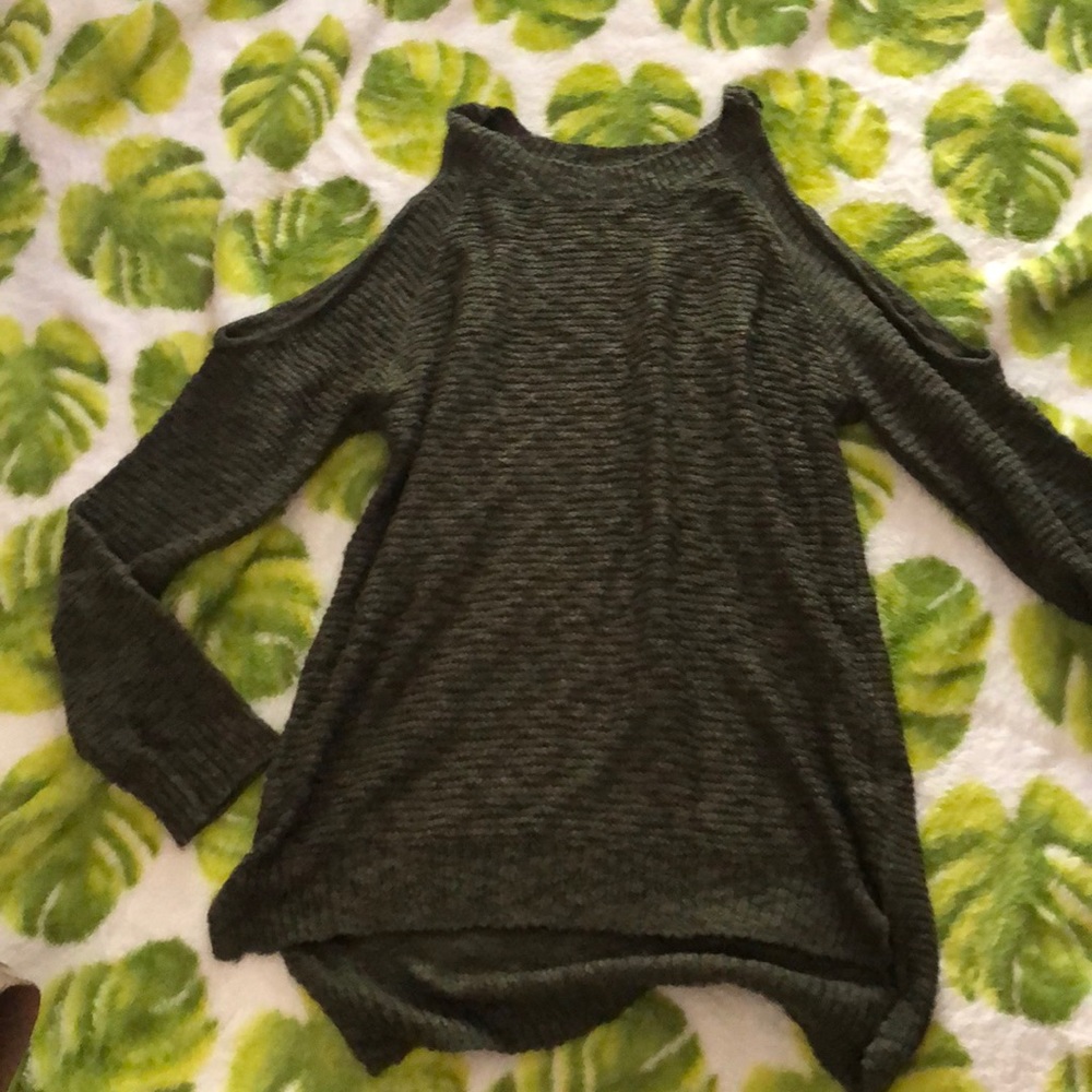 bare shoulder sweater